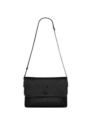 Saint Laurent Lambskin Leather Bag - White