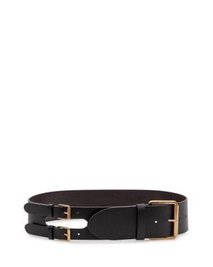 Pinko Belt With Double Buckle - White