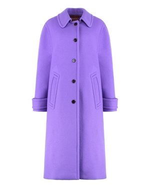 Gucci Wool Coat - Purple