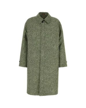 Gucci Printed Poplin Coat - Green
