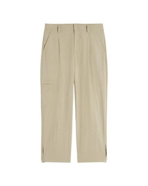 Maison Kitsuné Pleated Cargo Pants - Natural