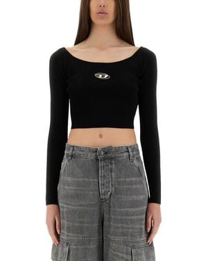 DIESEL Oval-D Top - Black