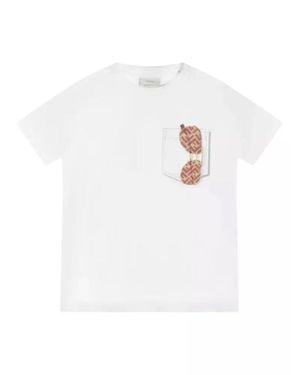 Fendi T-Shirt "Sunglasses" - White