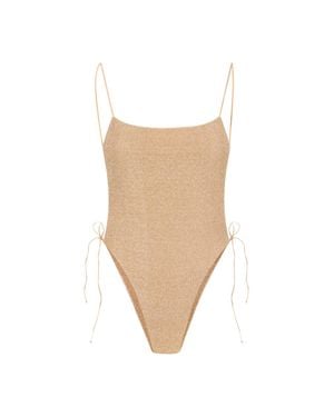 Oséree Lurex Metallic Dress For - White