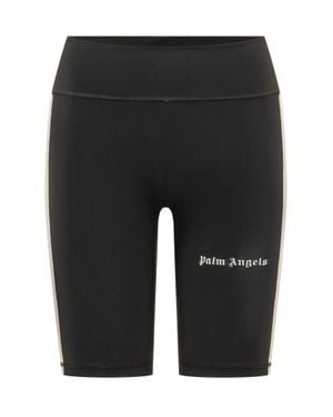 Palm Angels Logo Track Shorts - Black