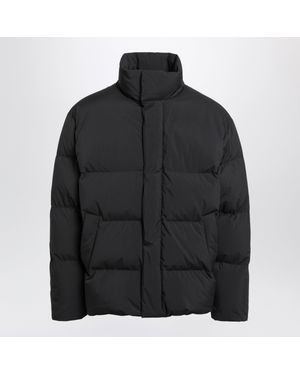 Saint Laurent Quilted High-Neck Jacket - Black