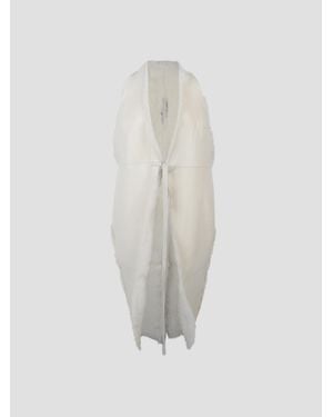 Rick Owens Cyclops Fur Coat - White