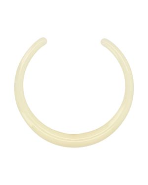 TOTEME Sculpted Translucent Resin Curved Necklace - Natural