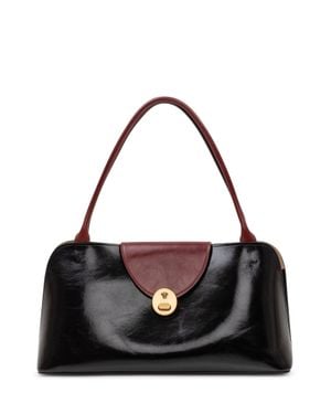 Versace Mini Chic Zip Shoulder Bag - Black