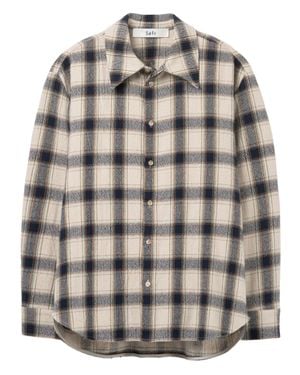 Séfr Checked Cotton Shirt For - Gray