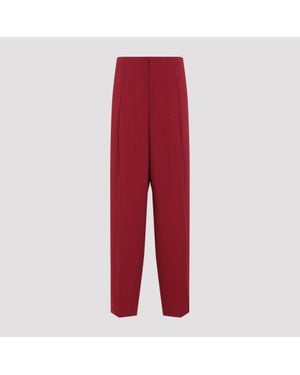 Alberta Ferretti Cady Straight Pants - Red