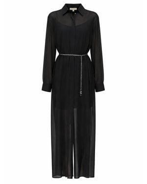 MICHAEL Michael Kors Chemise Long Dress - Black