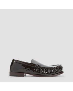 Dries Van Noten Lamb Leather Loafers - Black