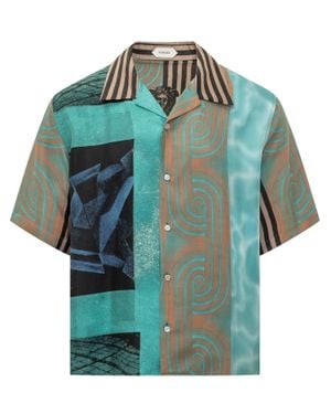 Versace Informal Silk Shirt - Blue