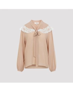 Chloé Silk Blouse - Natural