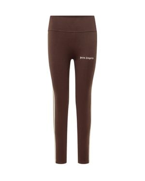 Palm Angels Logo Track Leggings - Brown