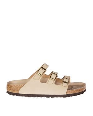 Birkenstock Triple Buckle Slide Sandals For - White