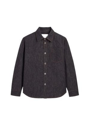 Ami Paris Classic Wool Coat - Blue