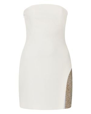 The Attico Sleeveless Dress Heart-Shaped Neckline Polyester - White