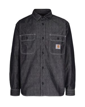 Carhartt Heavyweight Denim Shirt With Chest Pockets - Black