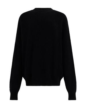 Uma Wang Oversized Crewneck Cashmere Sweater - Black
