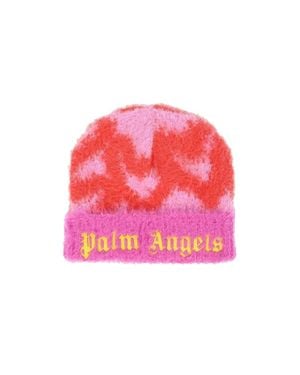 Palm Angels Beanie Hat "Heart" - Pink