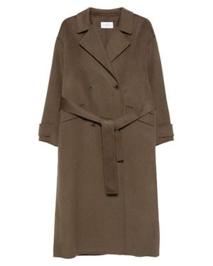 The Dynamis Studio Savile Oversized Double-Breasted Coat - Brown