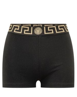 Versace Stretch Mini Shorts - Black