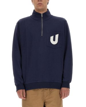 UMBRO X YMC Logo Sweatshirt - Blue