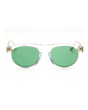 Web Round Sunglasses - Green