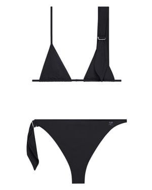 Courreges Triangle Cup Scarf Bikini - Black