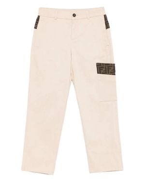 Fendi Gabardine Pants - Natural