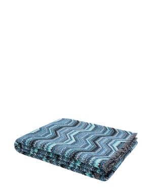 Missoni Multicolored Plaid Blanket - Blue