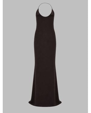 Tom Ford Halter Neck Slip Maxi Dress - Black