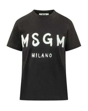 MSGM Logo T-Shirt - Black