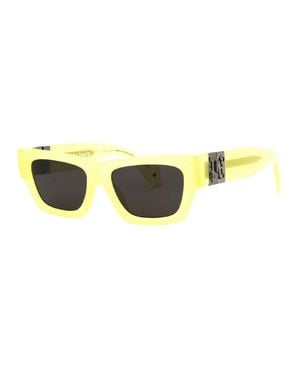 Palm Angels Sunglasses Square Full Rim, Frame And Dark Lens Peri10Jmagnolia1807 - Yellow