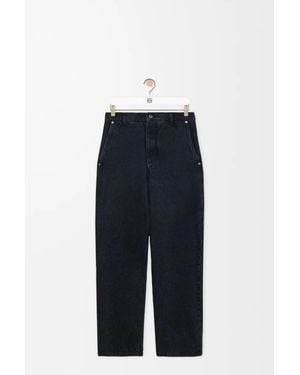 Loewe High-Rise Straight-Leg Jeans - Blue