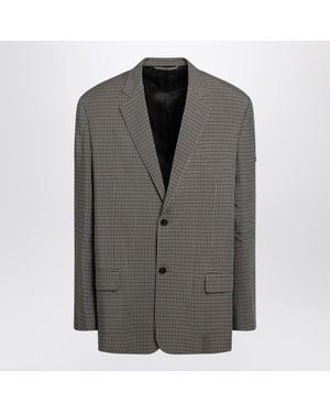 Balenciaga Khaki Washed Jacket - Gray