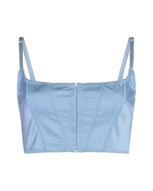 Anna October Top Cropped - Blue