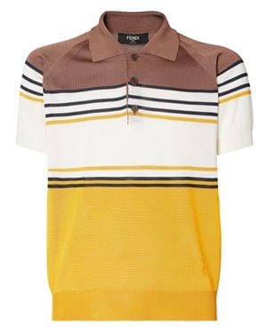 Fendi Classic Button-Fastened Sweater - Gray