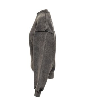 Off-White c/o Virgil Abloh Classic Wash Effect Sweatshirt - Gray