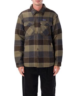 Patagonia Plaid Button-Up Shirt Jacket - Gray