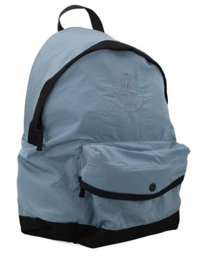 Stone Island Mini Backpack For Boys - Blue