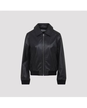Yves Salomon Leather Jackets - Black