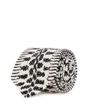 Tom Ford 6 Cm Printed Silk Tie - White