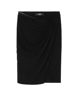 Versace Draped Skirt - Black