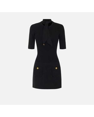 Elisabetta Franchi Chic Knit Dress For - Black