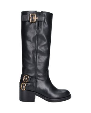 Chloé Calf Leather Boots - Black