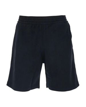 Givenchy Fleece Bermudas With Paris Gros Grain Clothing - Blue