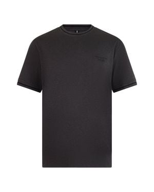 BOSS Cotton T-Shirt With Embroidered Logo - Black